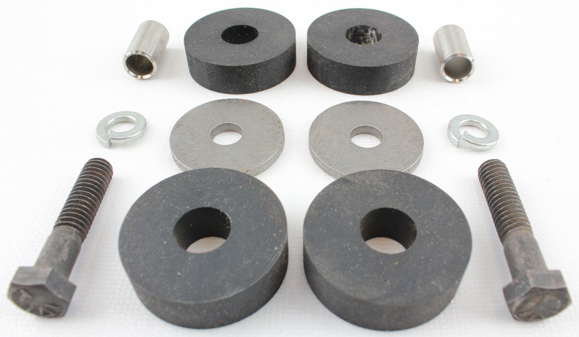 57 Chevy Brake Pedal Assembly to Dash Rubber Bushing Mounting Kit 1957